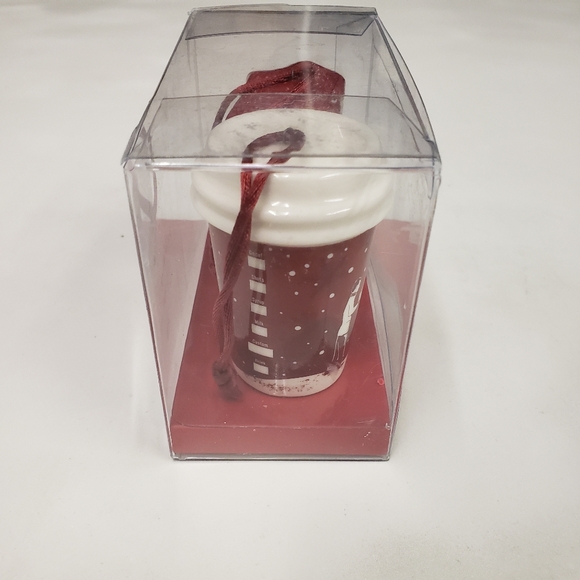 Starbucks Holiday 2007 Ornament Set Christmas Blend Coffee Bag and Seasonal Cup - Picture 7 of 11